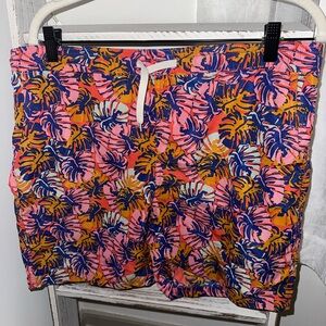 Vibrant Tropical Print Shorts